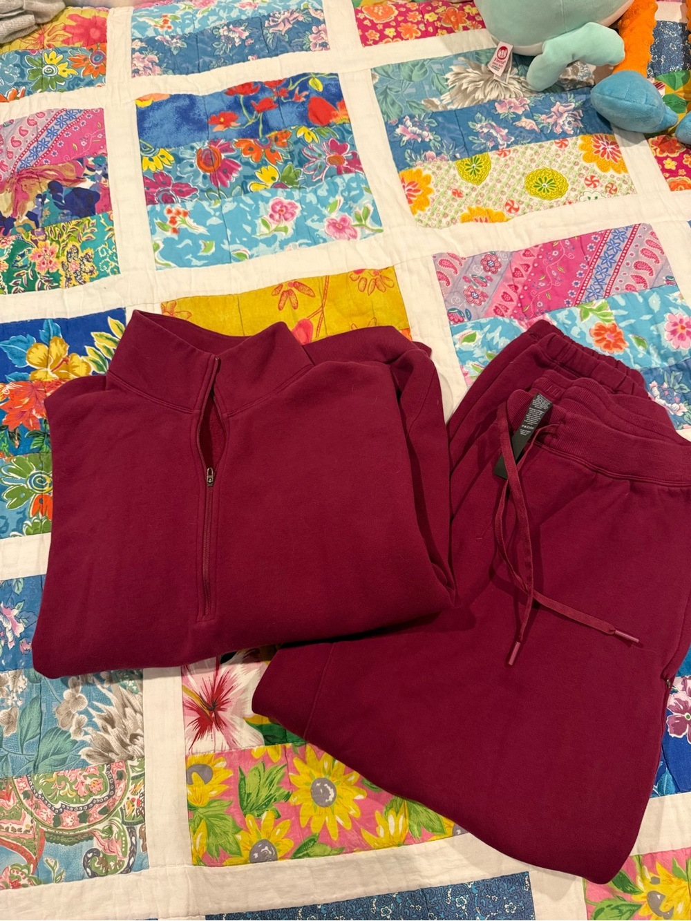 Lululemon Men’s Steady State Quarter Zip and Joggers Matching Set in pink